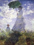 Claude Monet A woman with a parasol painting